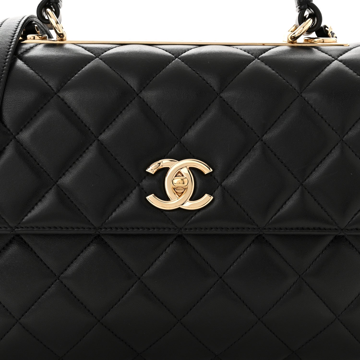 Chanel Lambskin Quilted Medium Trendy CC Flap Dual Handle Bag Black 8 of 11