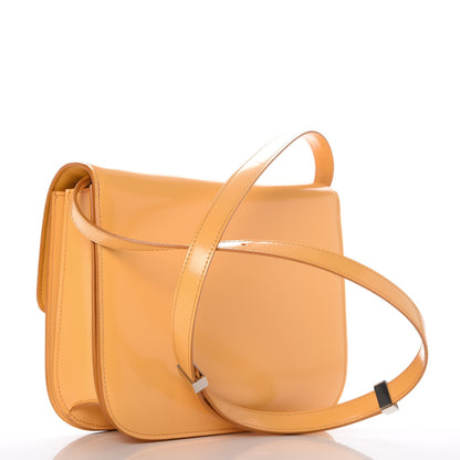 Celine Spazzolato Calfskin Medium Classic Box Flap Bag Corn 3 of 10
