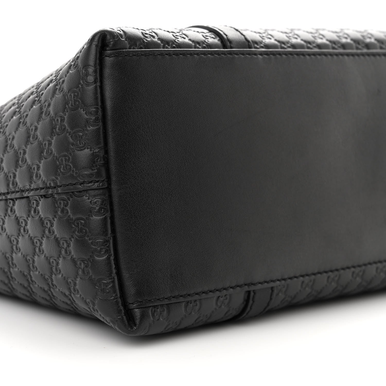 Gucci Soft Microguccissima Small Zippered Satchel Black 9 of 13