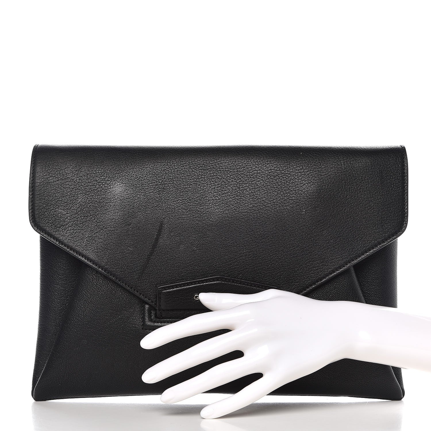 Givenchy Sugar Goatskin Medium Antigona Envelope Clutch Black 2 of 11