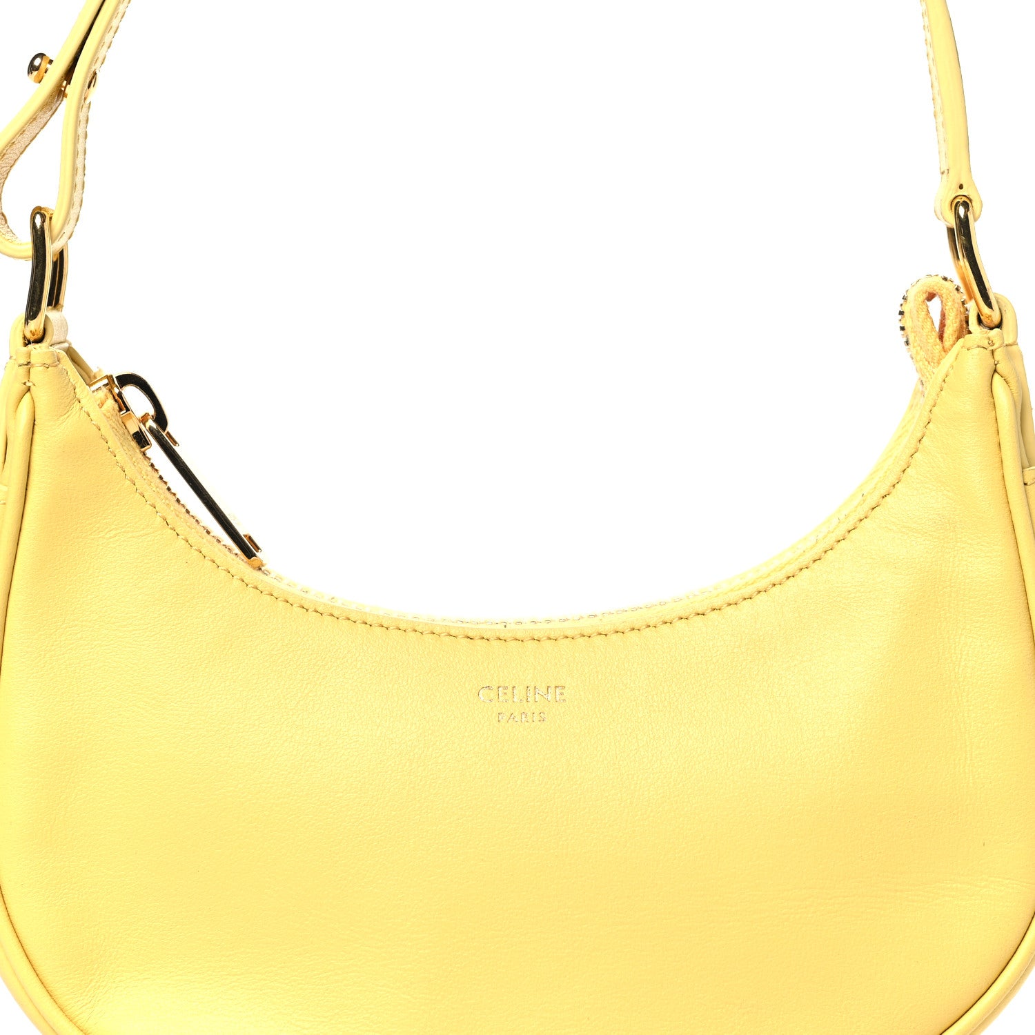 Celine Smooth Calfskin Mini Ava Shoulder Bag Yellow 8 of 11