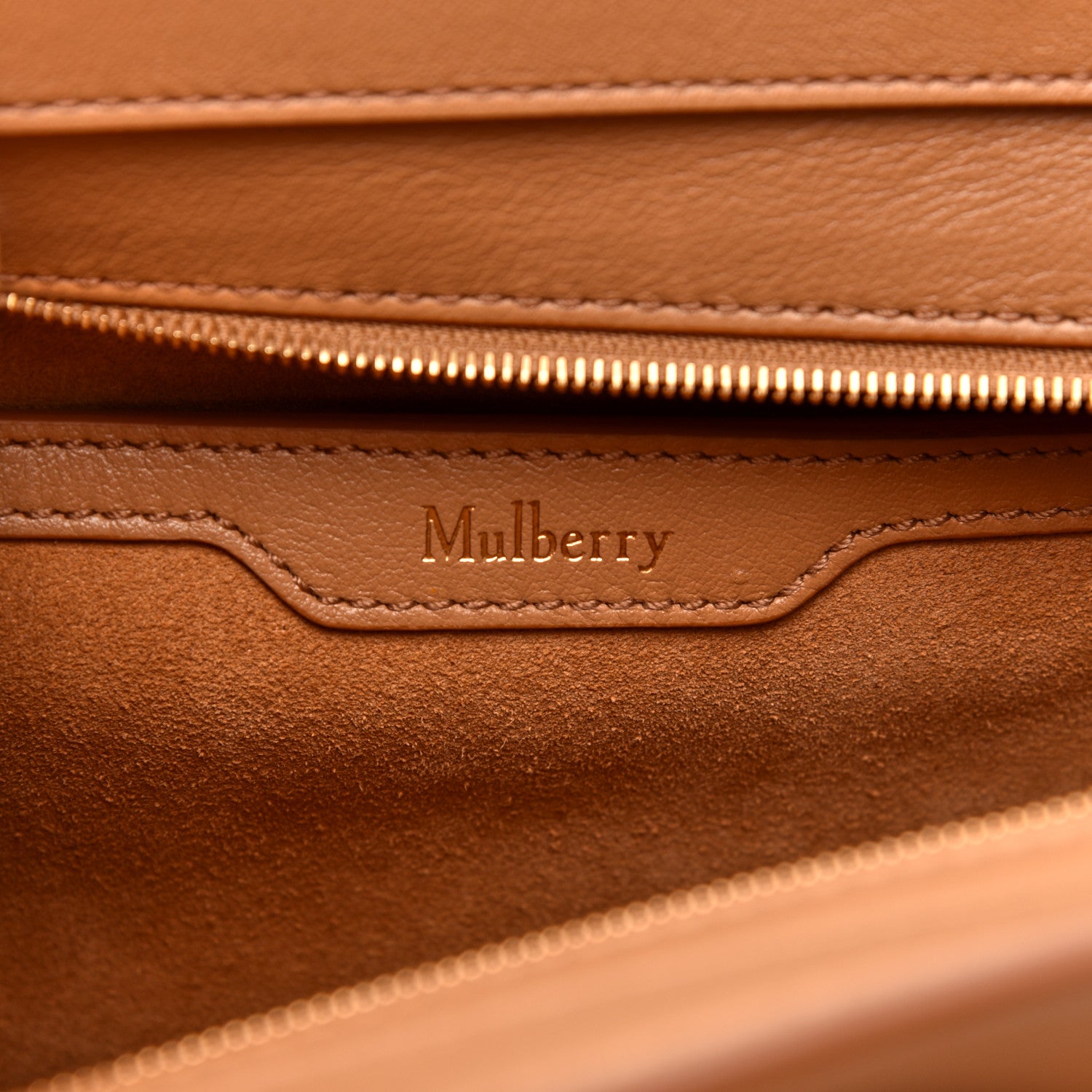 Mulberry Silky Calfskin Small Bayswater Zip Tote Golden Yellow 9 of 10
