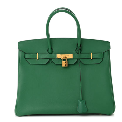Hermes Epsom Birkin 35 Vert Vertigo 1 of 20