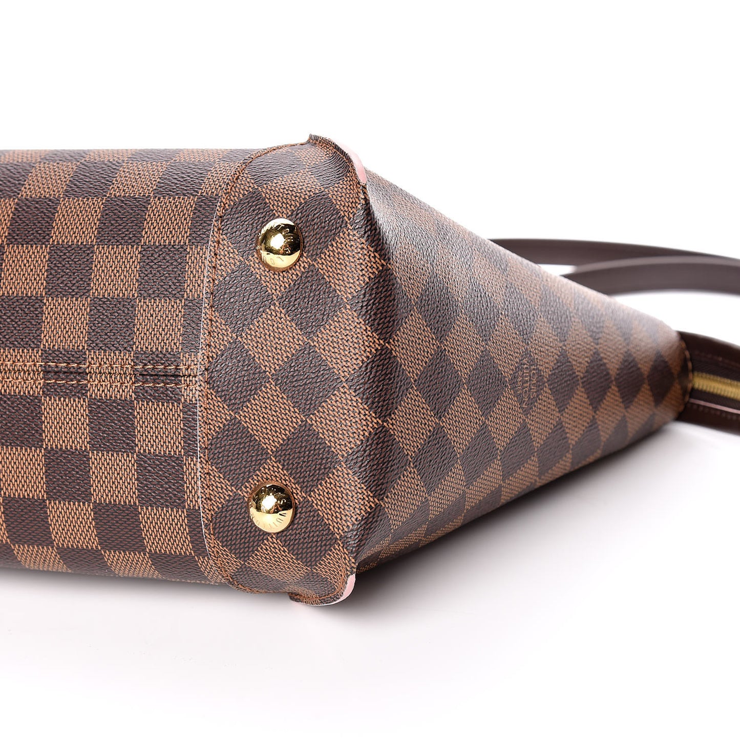Damier Ebene Caissa Tote PM Rose Ballerine