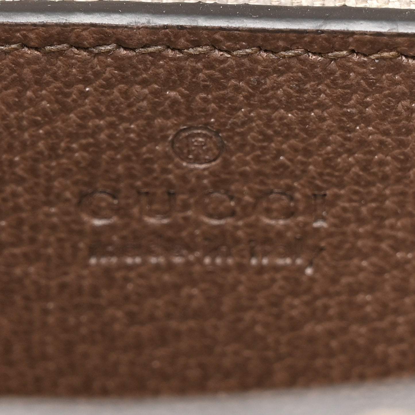 Monogram Jumbo GG Textured Dollar Calfskin Web Mini Vertical Tote Camel Ebony New Acero