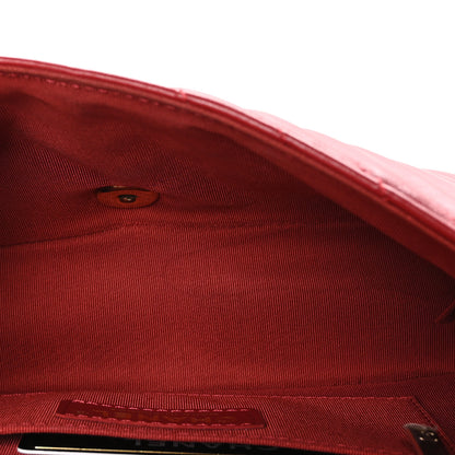 Chanel Calfskin Chevron Quilted Mini Statement Flap Red 5 of 10