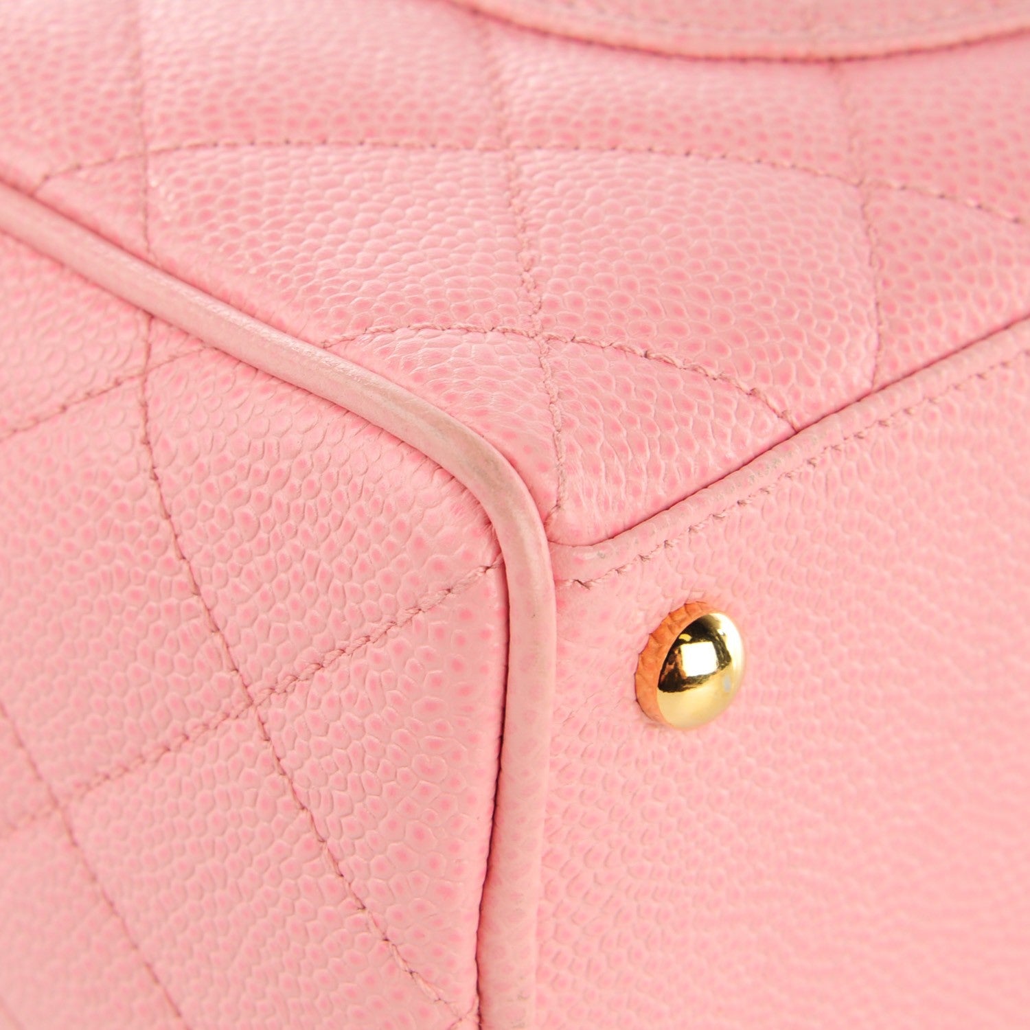 Chanel Caviar Quilted Small Bowler Pink 11 of 12