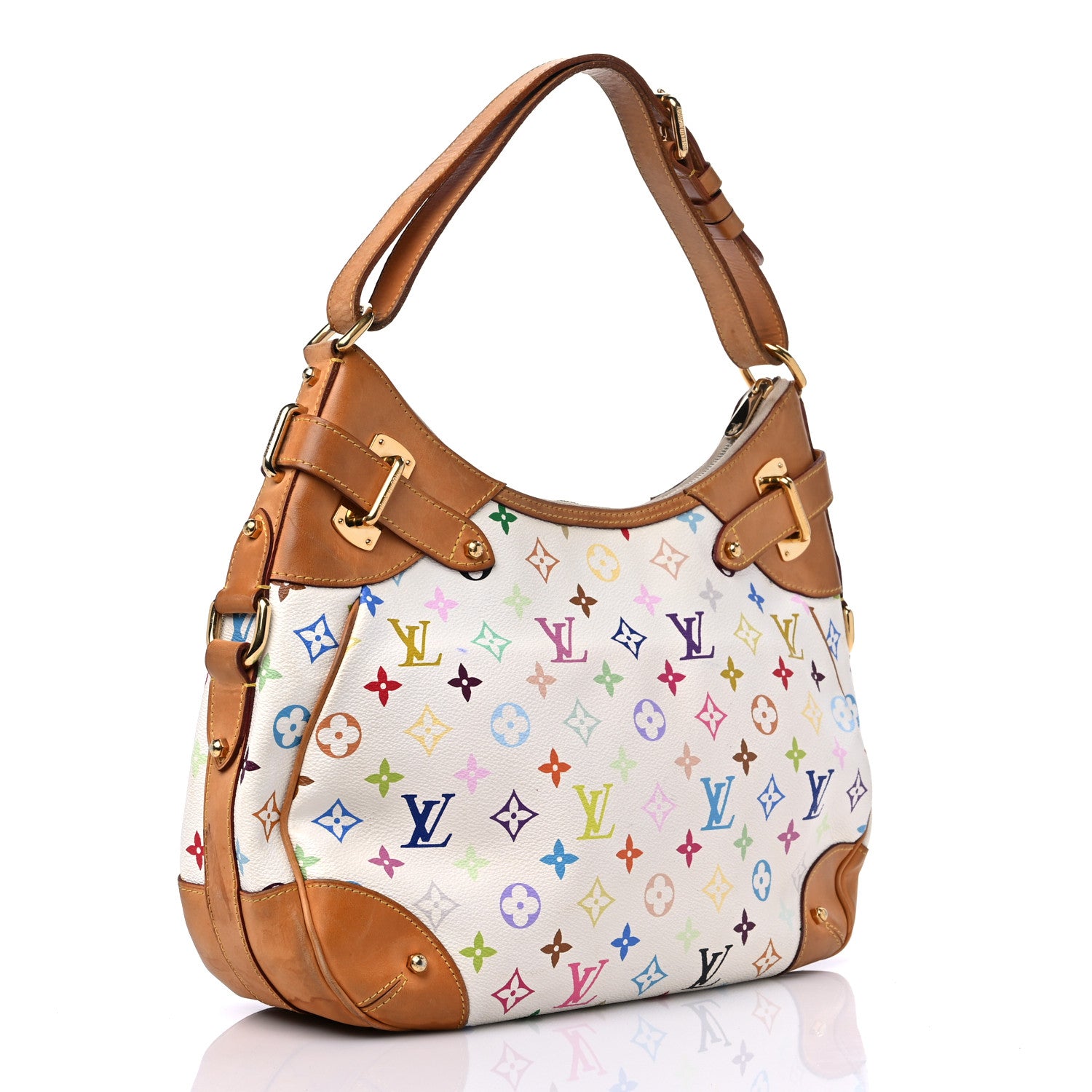 Louis Vuitton Monogram Multicolor Greta White 3 of 16