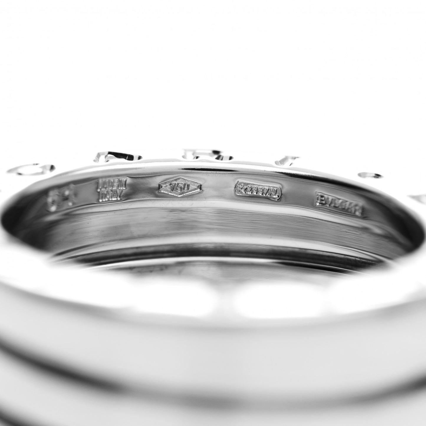 18K White Gold B.Zero1 Four-Band Ring 51 5.75