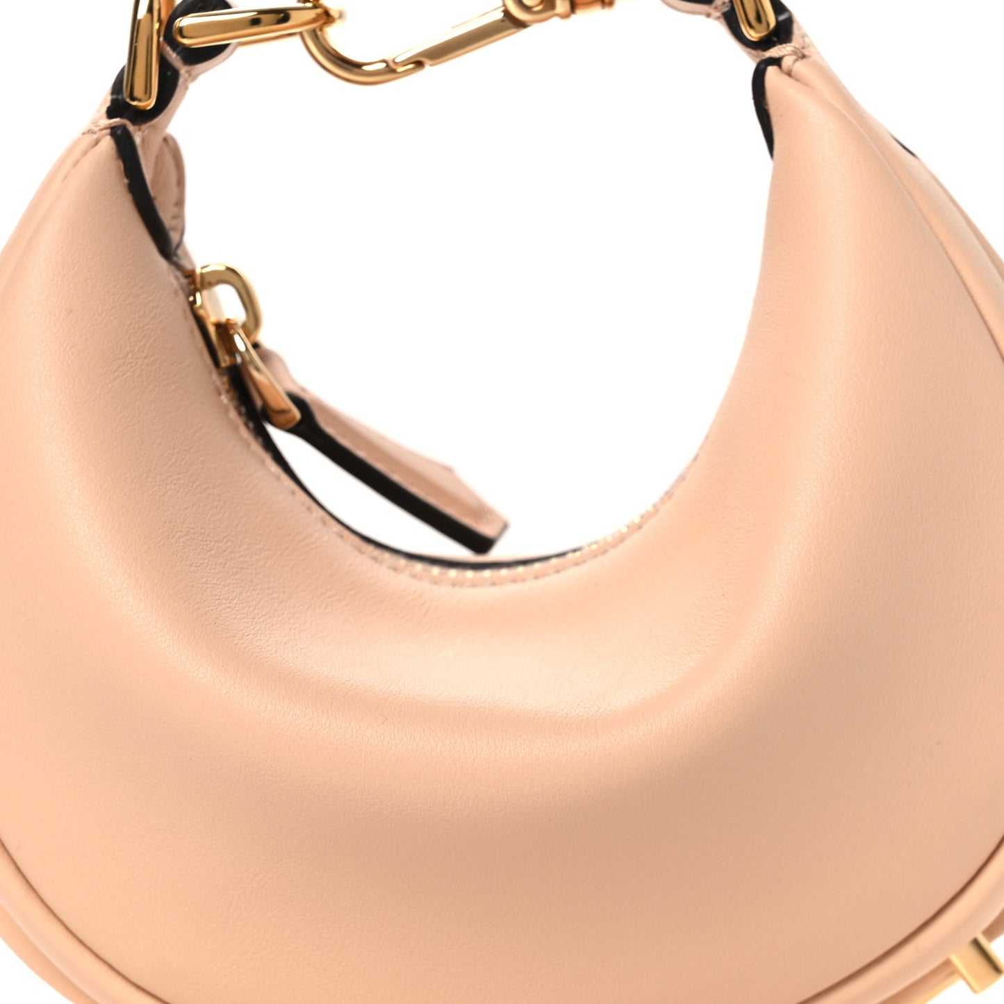 Vitello Grace Matte Nano Fendigraphy Hobo Charm Light Rose