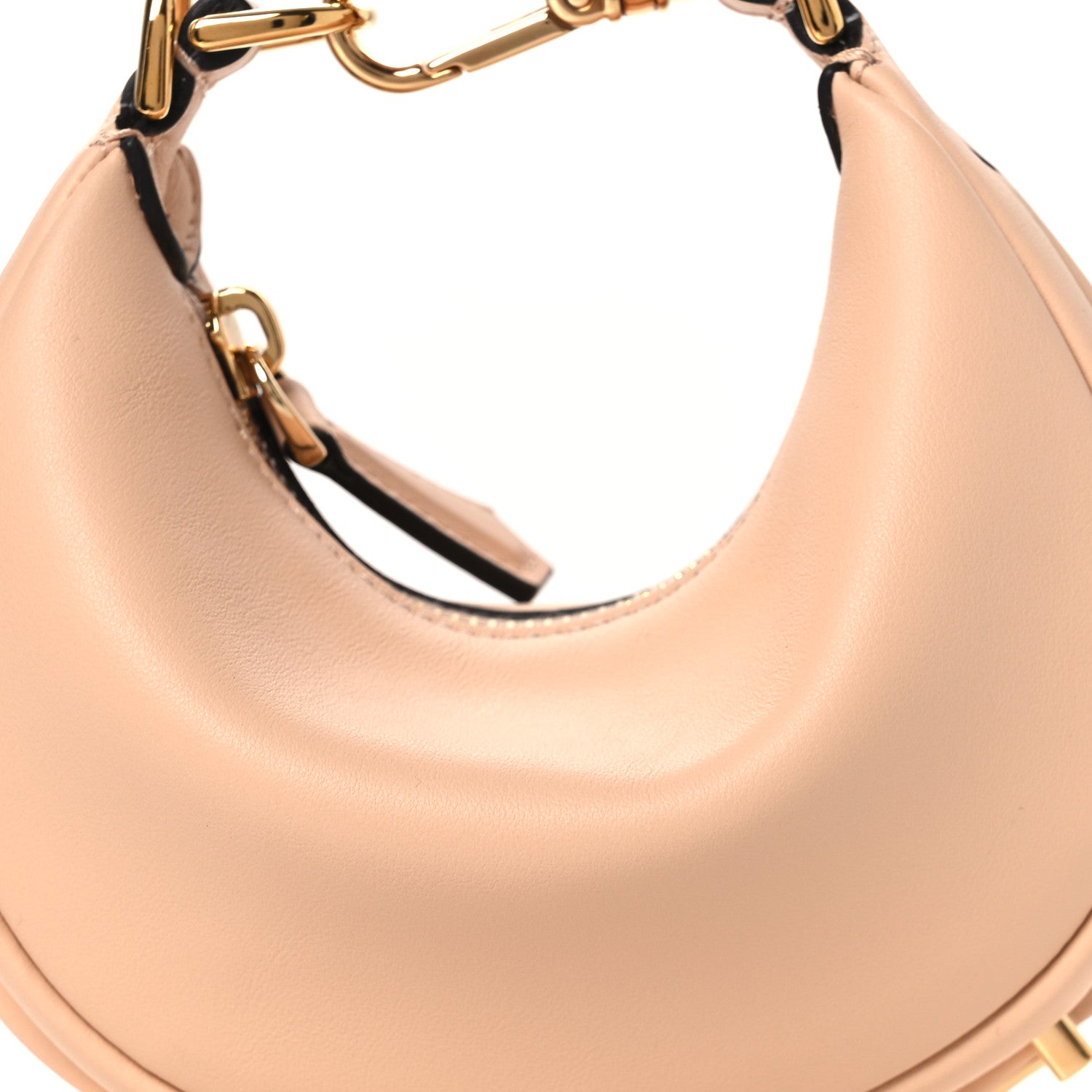 Fendi Vitello Grace Matte Nano Fendigraphy Hobo Charm Light Rose 8 of 11