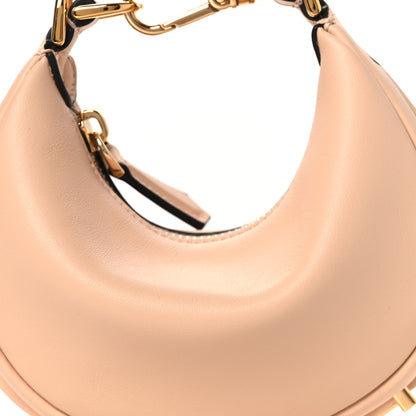 Fendi Vitello Grace Matte Nano Fendigraphy Hobo Charm Light Rose 8 of 11