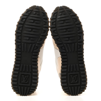 Louis Vuitton Calfskin Damier Azur Run Away Sneakers 37 White 5 of 8