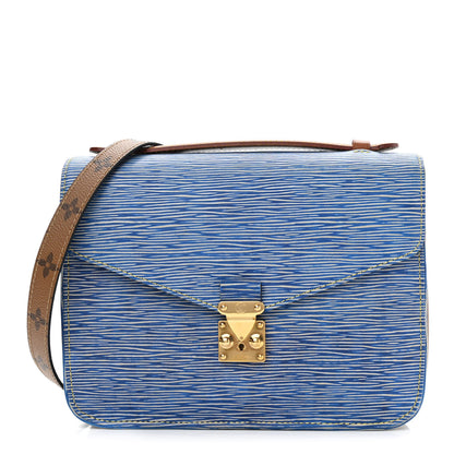 Louis Vuitton Epi Reverse Monogram Pochette Metis Denim Light 1 of 9