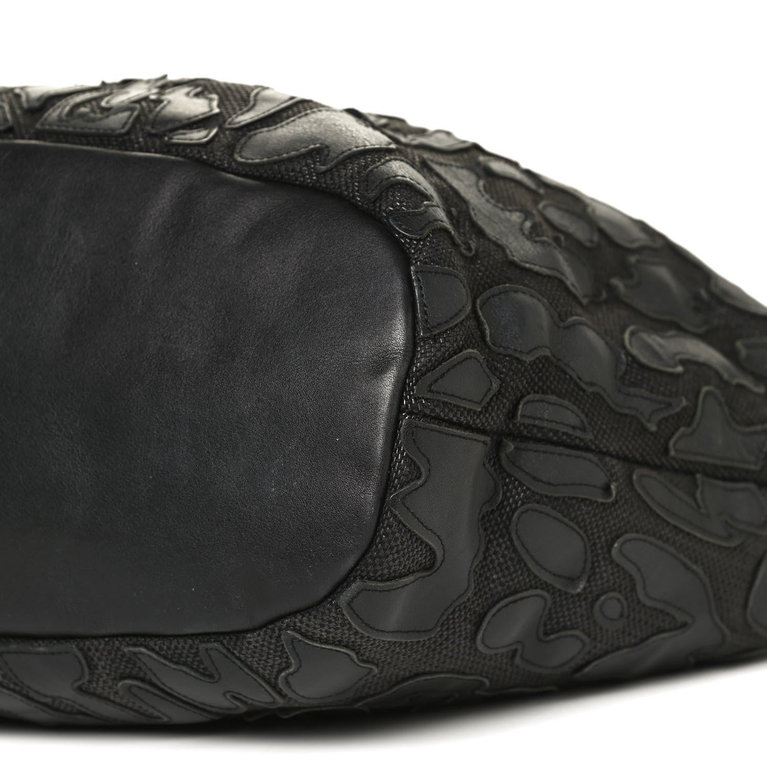 Givenchy Raffia Lambskin Patchwork Nightingale Black 10 of 12