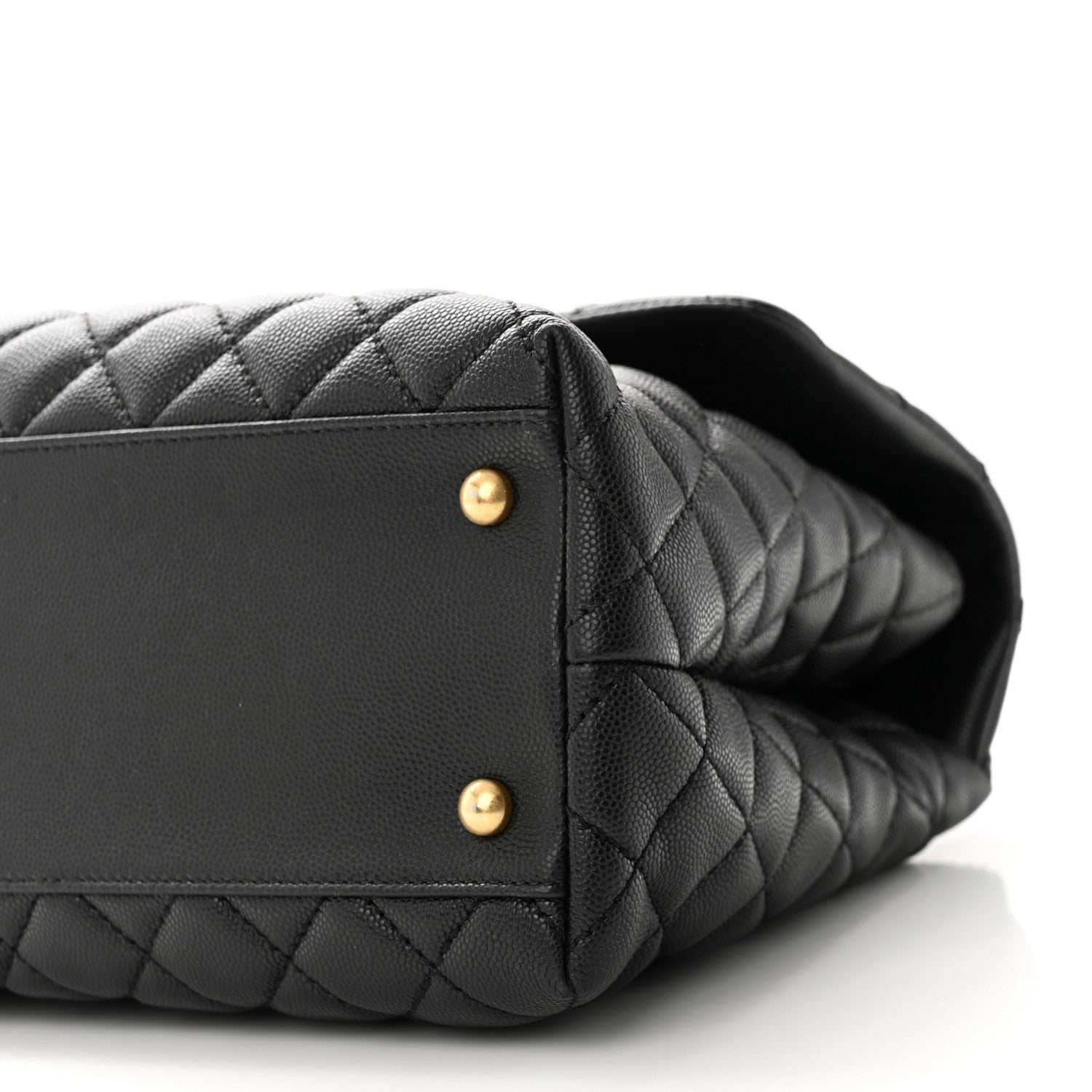 Chanel Caviar Quilted Medium Coco Handle Flap Black 10 of 10