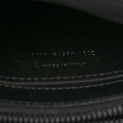 Saint Laurent Calfskin Y Quilted Monogram Monochrome Small Loulou Chain Satchel Black 7 of 11