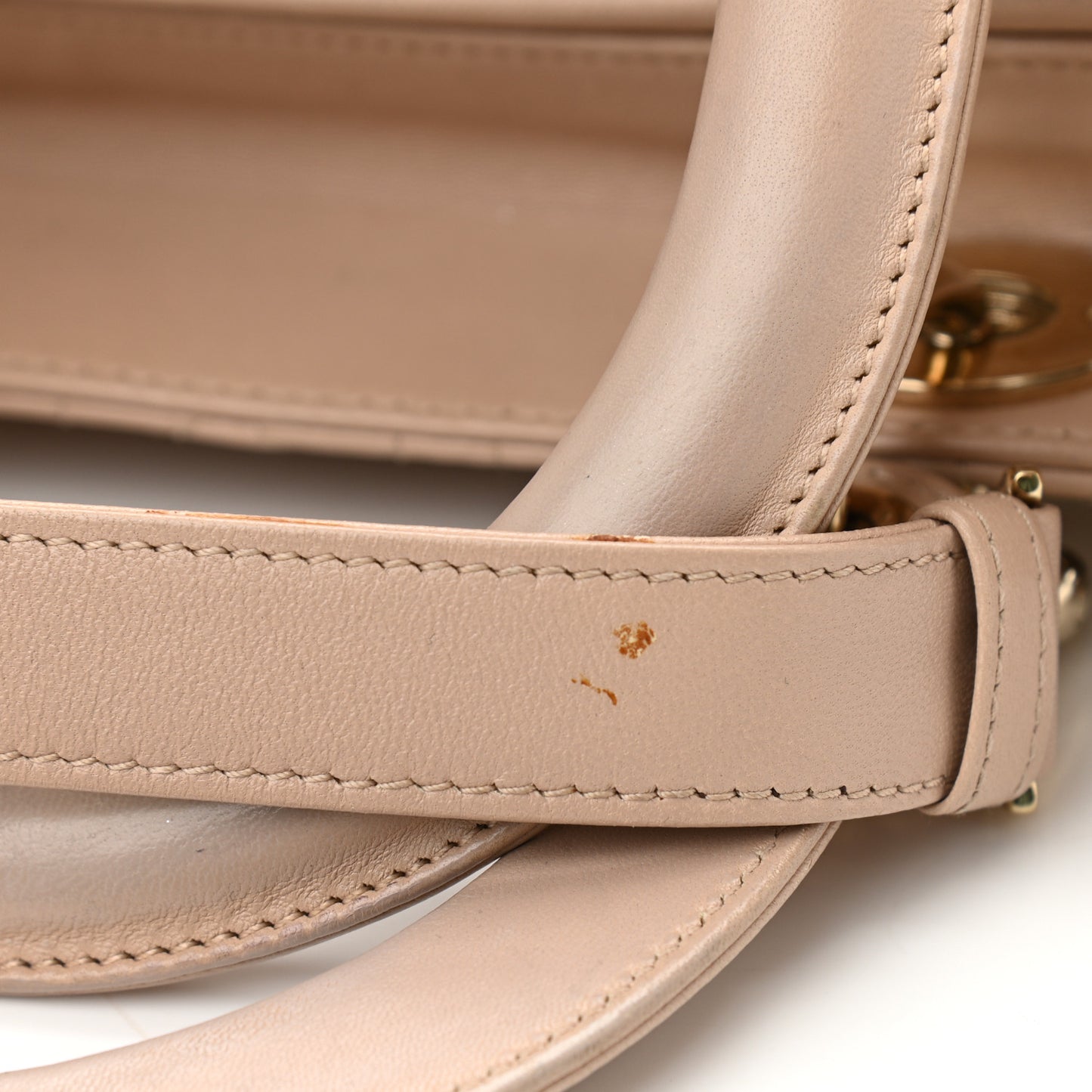 Lambskin Cannage Large Lady Dior Beige