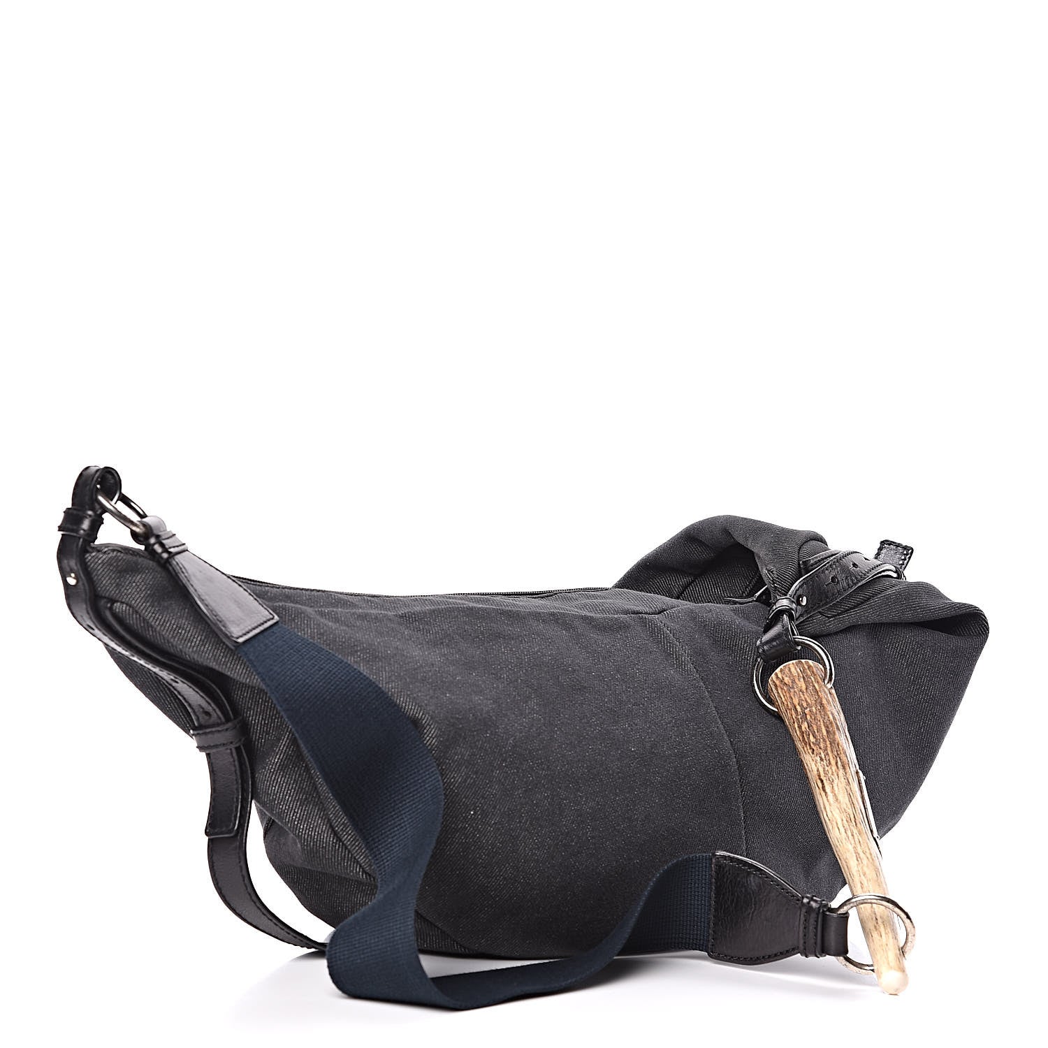 Saint Laurent Denim Mombasa Horn Sling Black 3 of 10