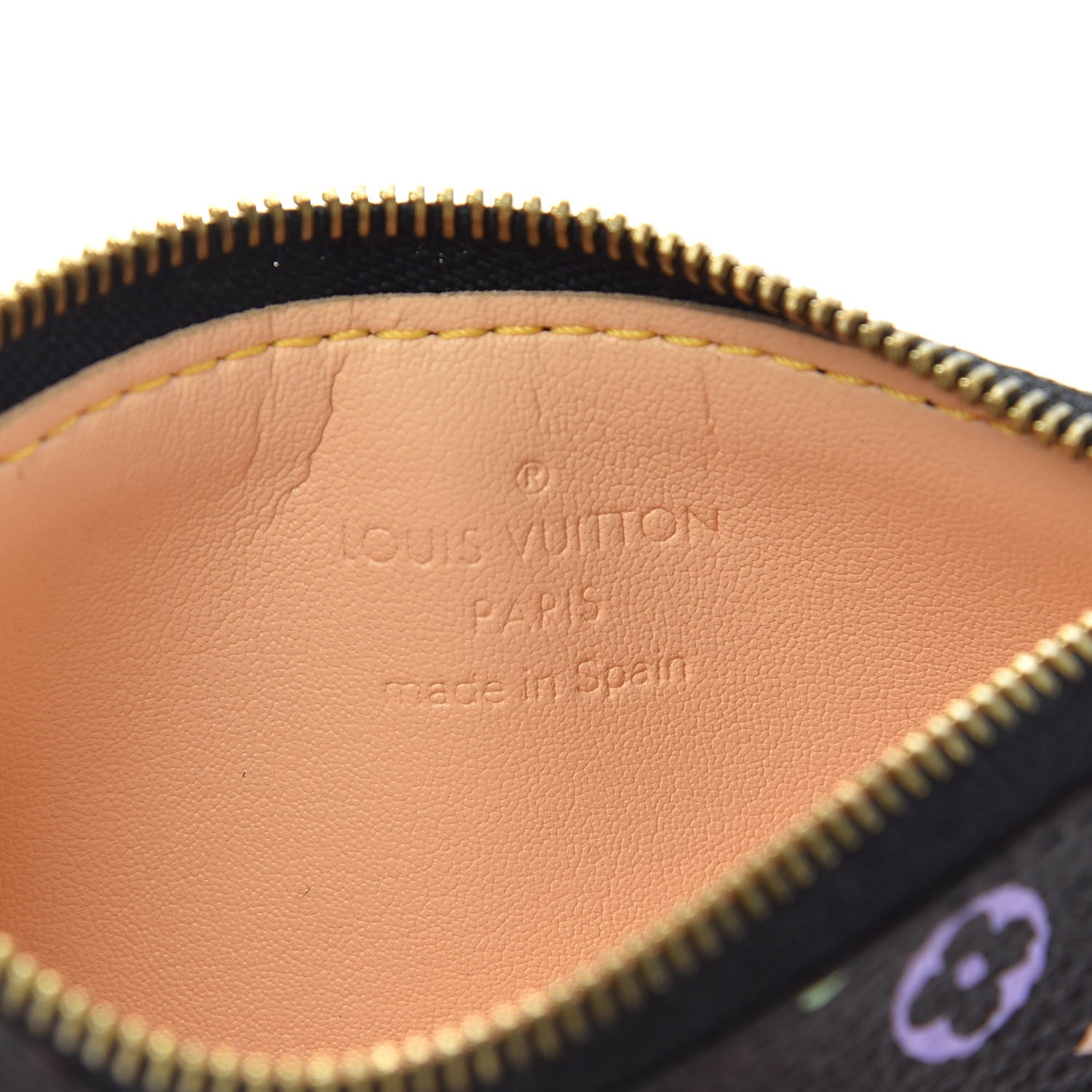 Louis Vuitton Monogram Multicolor Key Pouch Black 6 of 6