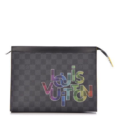 Louis Vuitton Damier Graphite Pochette Voyage MM Yellow 1 of 11
