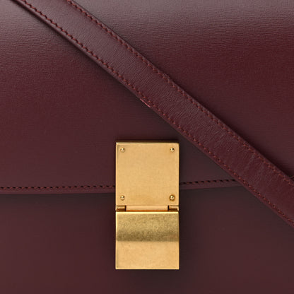 Celine Box Calfskin Medium Classic Box Flap Bag Burgundy 8 of 16