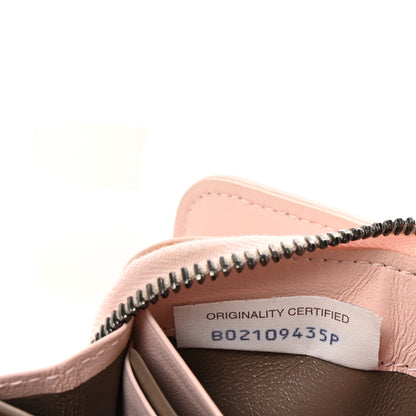 Bottega Veneta Nappa Intrecciato Small Bi-Fold Zip Wallet Pink 7 of 8
