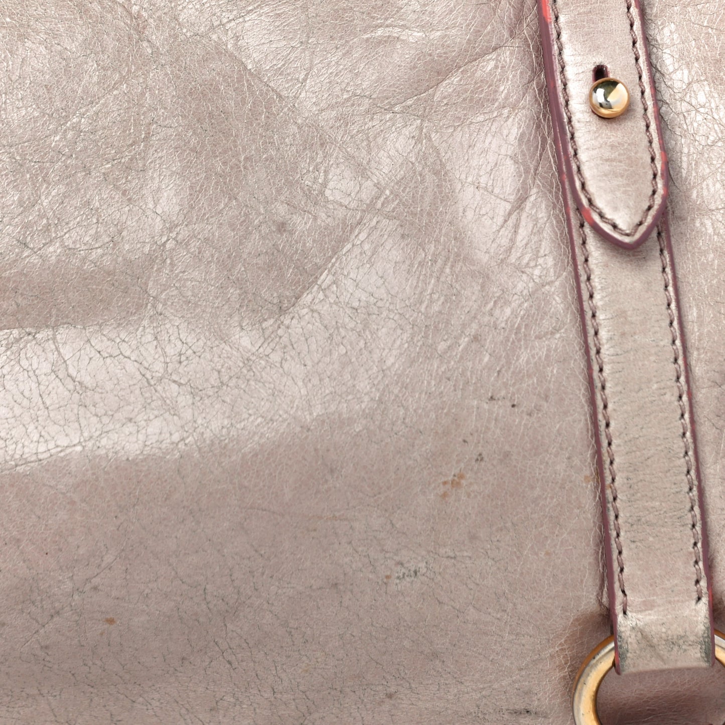 Vitello Lux Large Bow Bag Mughetto