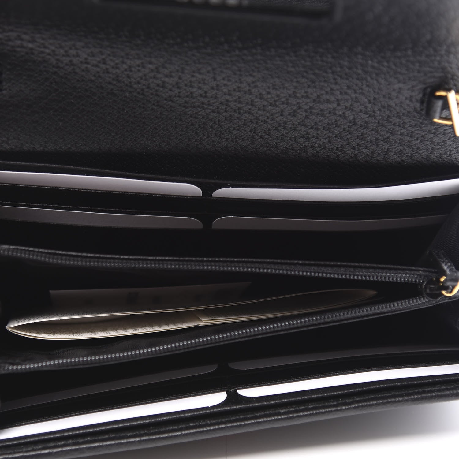 Gucci Calfskin Web Ophidia Wallet On Chain Black 4 of 10