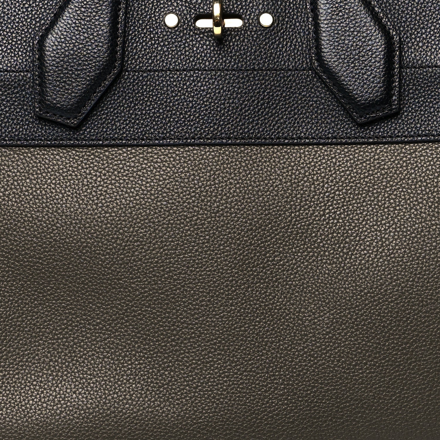 Louis Vuitton Calfskin City Steamer MM Kaki Black 8 of 12