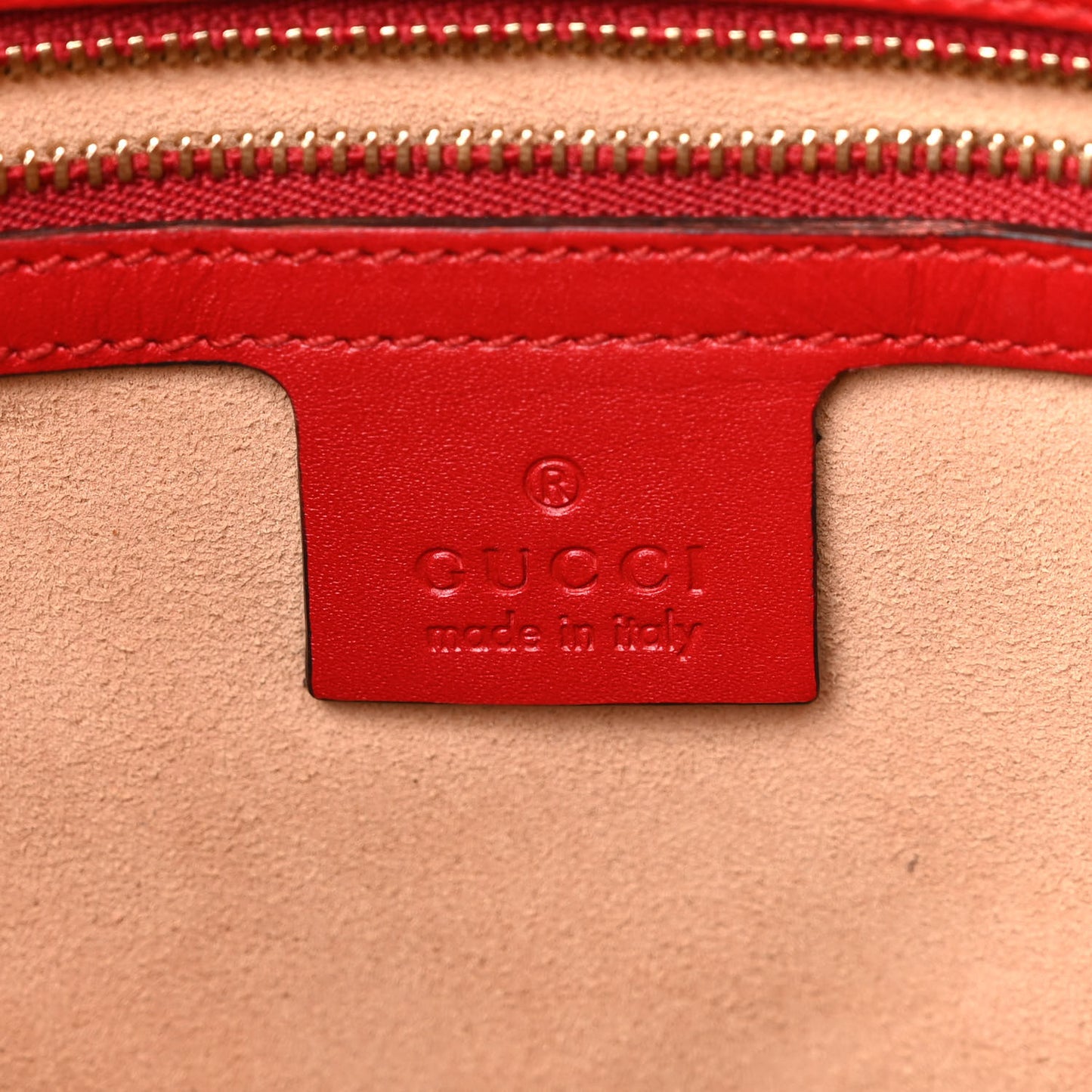 Guccissima Linea A Foldover Tote Red