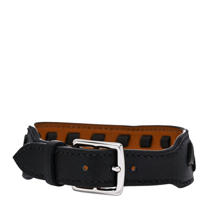 Hermes Chamonix Etriviere Tressage Bracelet T5 Black 3 of 5