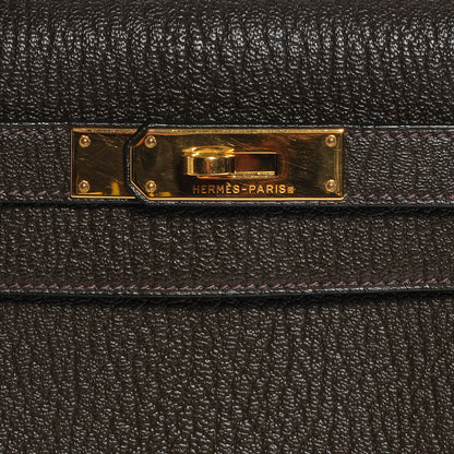 Hermes Chevre Kelly Sellier 28 Vert Bronze 7 of 9