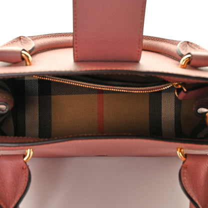 Burberry Soft Grain Calfskin Small Buckle Tote Dusty Pink 5 of 12