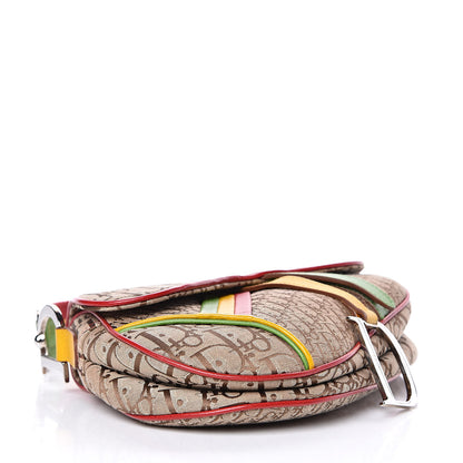 Christian Dior Monogram Rasta Saddle Bag Beige 4 of 9