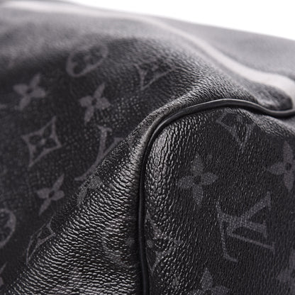 Louis Vuitton X FUJIWARA Monogram Eclipse Flash Fragment Keepall Bandouliere 55 12 of 14