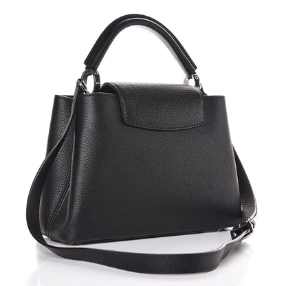 Louis Vuitton Taurillon Studded Capucines BB Black 3 of 6