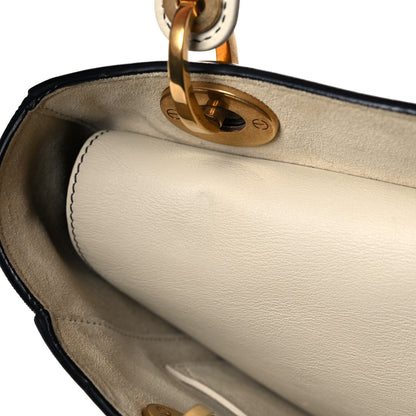 Christian Dior Calfskin Wheel of Fortune Medium Lady Dior Off White 12 of 17