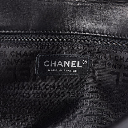 Chanel Patent Square Stitched CC Flap Clutch Black 6 of 11