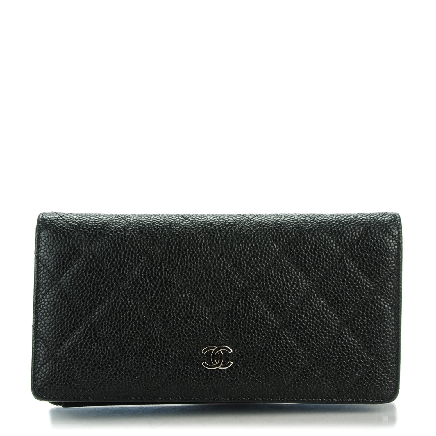 Chanel Caviar Quilted Yen Wallet Black 1 of 7