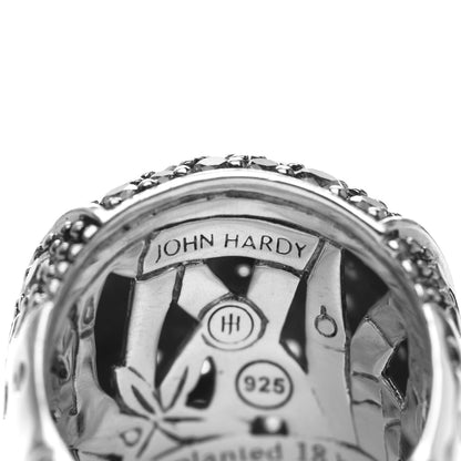 John Hardy Sterling Silver Blue Green Yellow Sapphire Lava Dome Ring 52 6 5 of 6