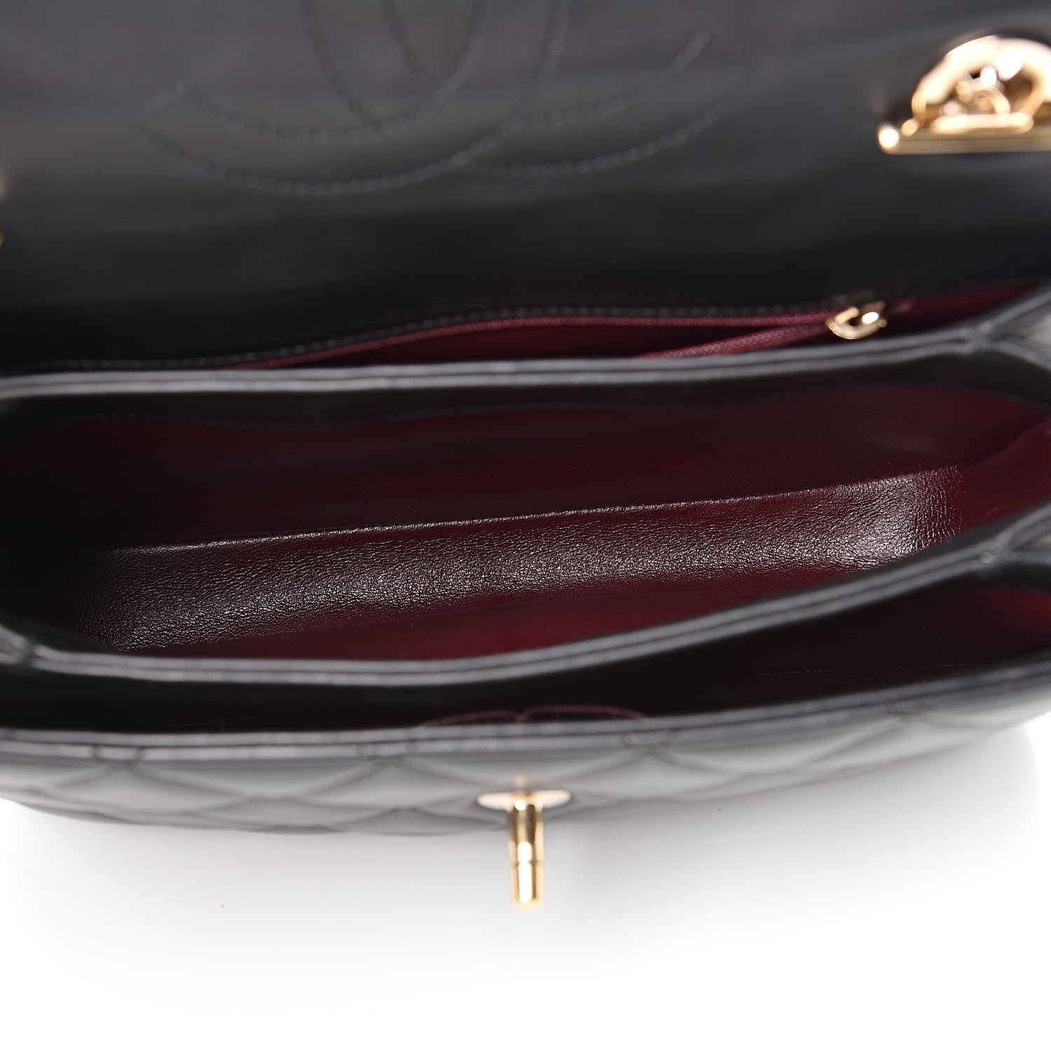 Chanel Lambskin Quilted Small Trendy CC Dual Handle Flap Bag Black 5 of 10