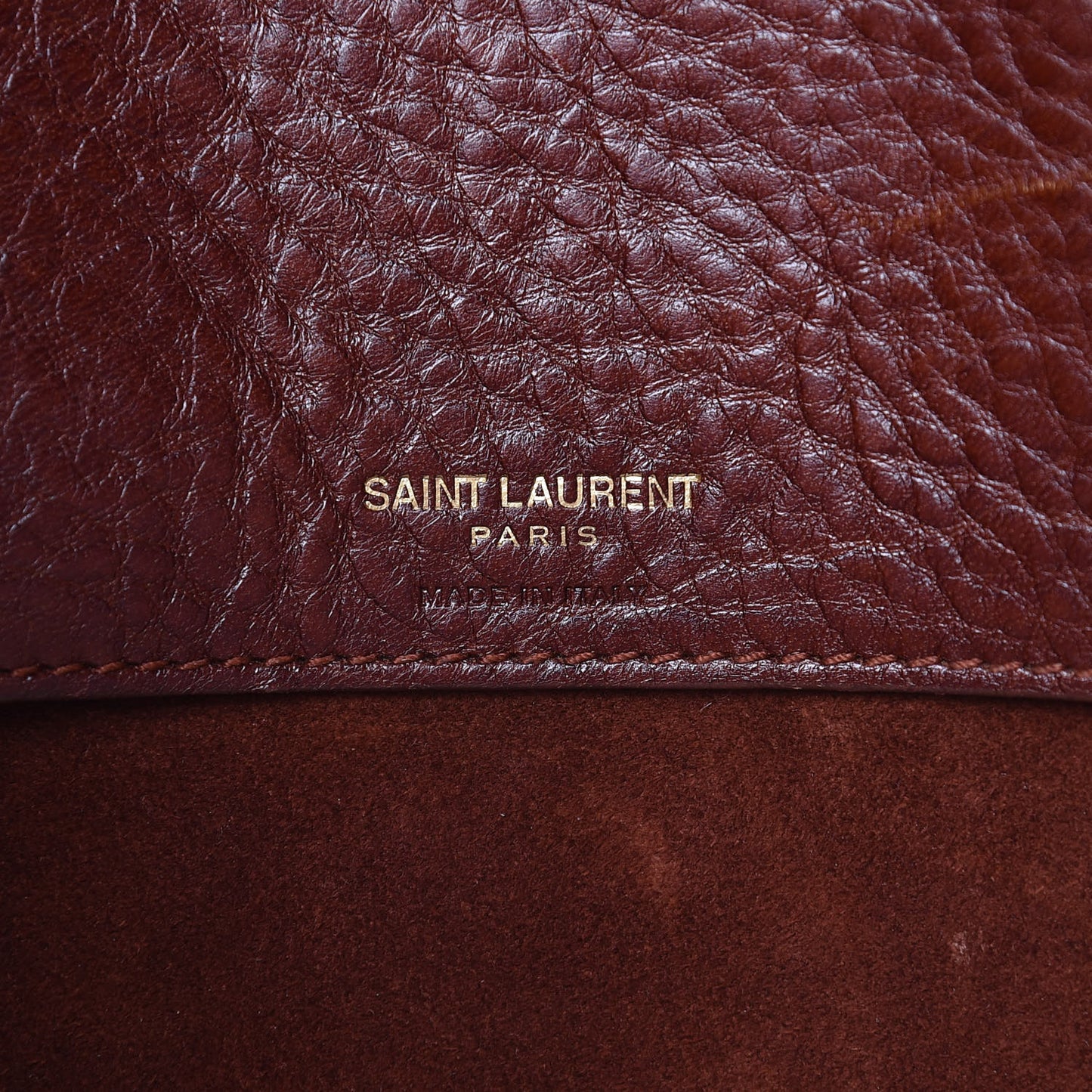 Grained Calfskin Medium Supple Sac De Jour Dark Brown