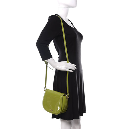 Burberry Patent Small Leigh Crossbody Bag Lemon Green 2 of 19