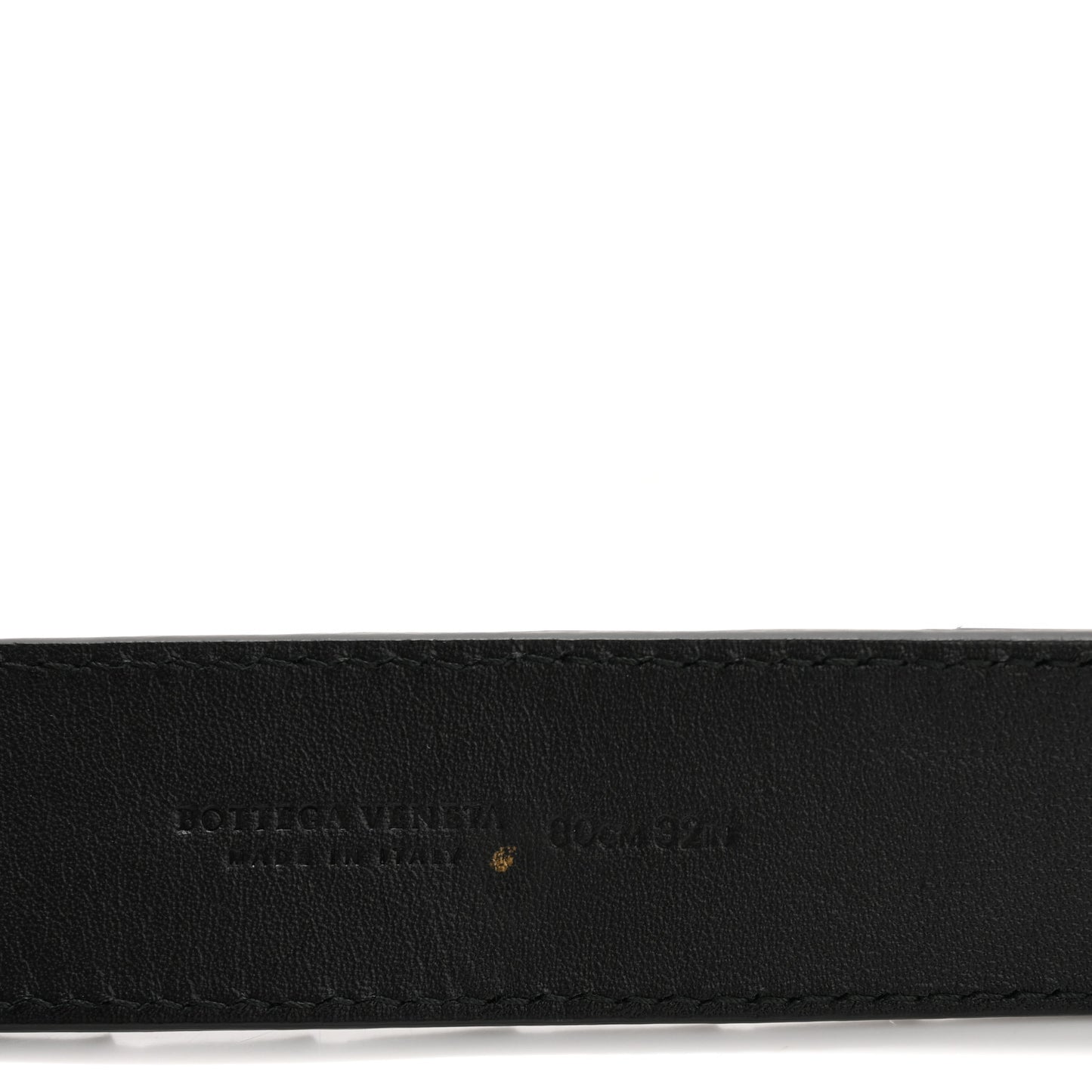 Nappa Intrecciato Belt 80 32 Black