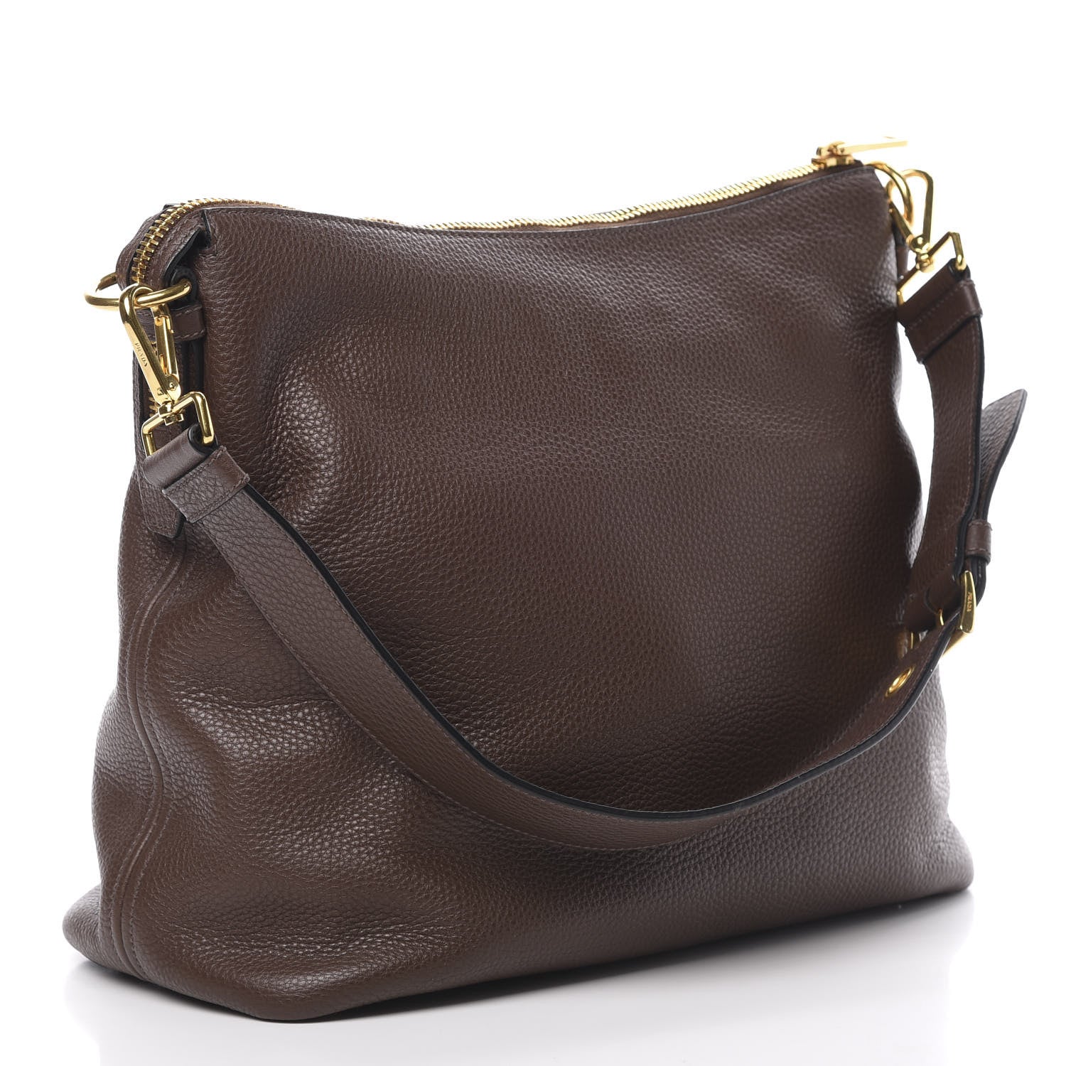 Prada Vitello Daino Hobo Bruciato 3 of 12