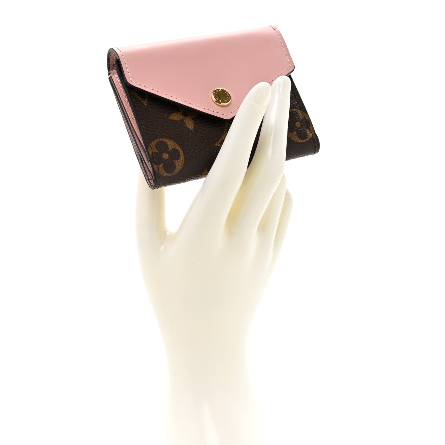 Louis Vuitton Monogram Zoe Wallet Rose Ballerine 2 of 11