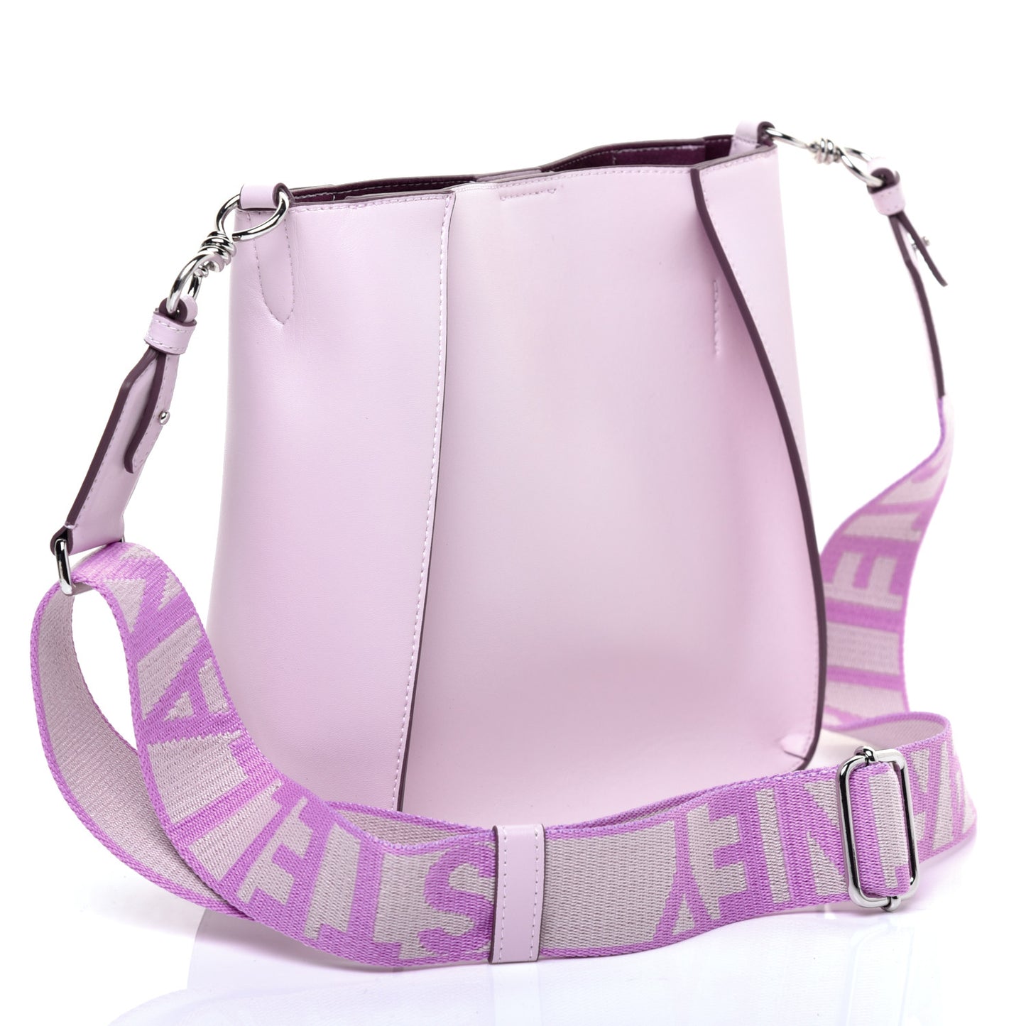 Eco Alter Nappa Perforated Logo Mini Crossbody Lilac