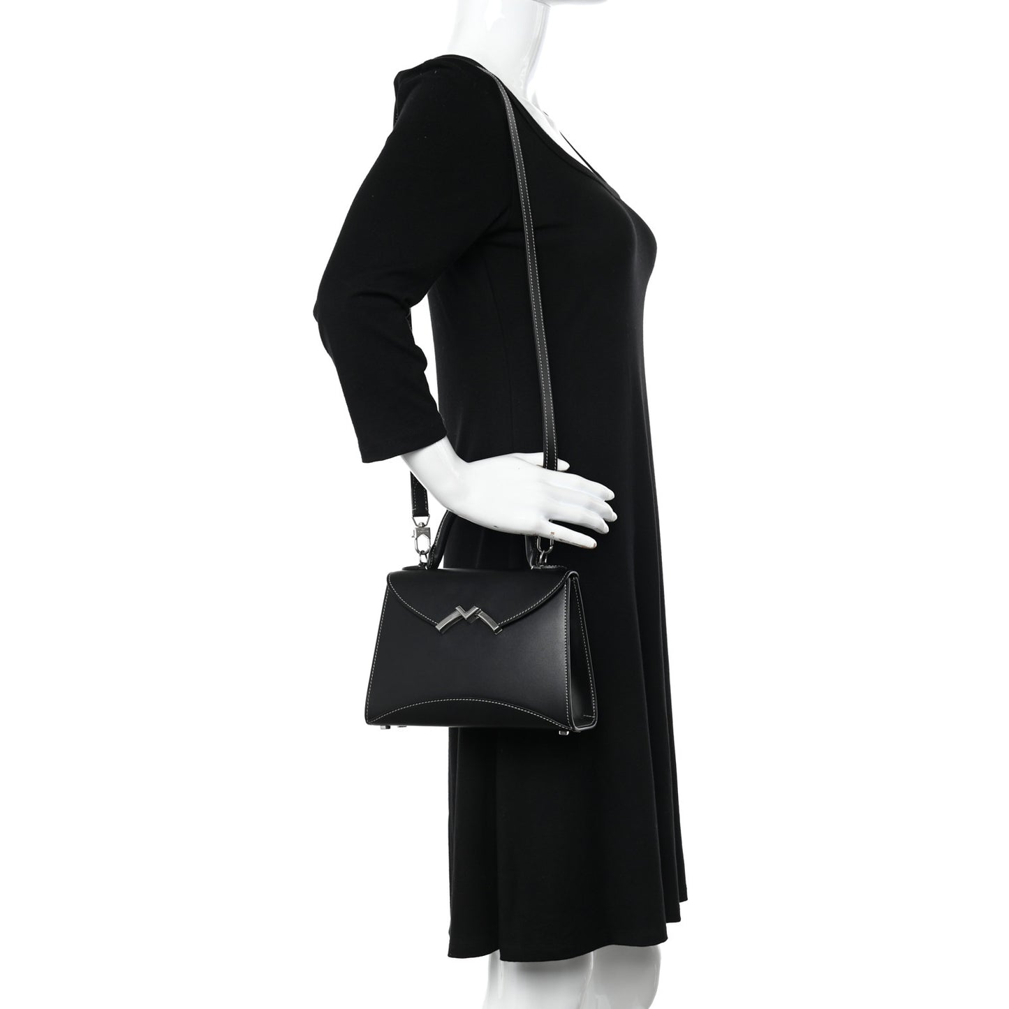 Box Calfskin Gabrielle BB Black