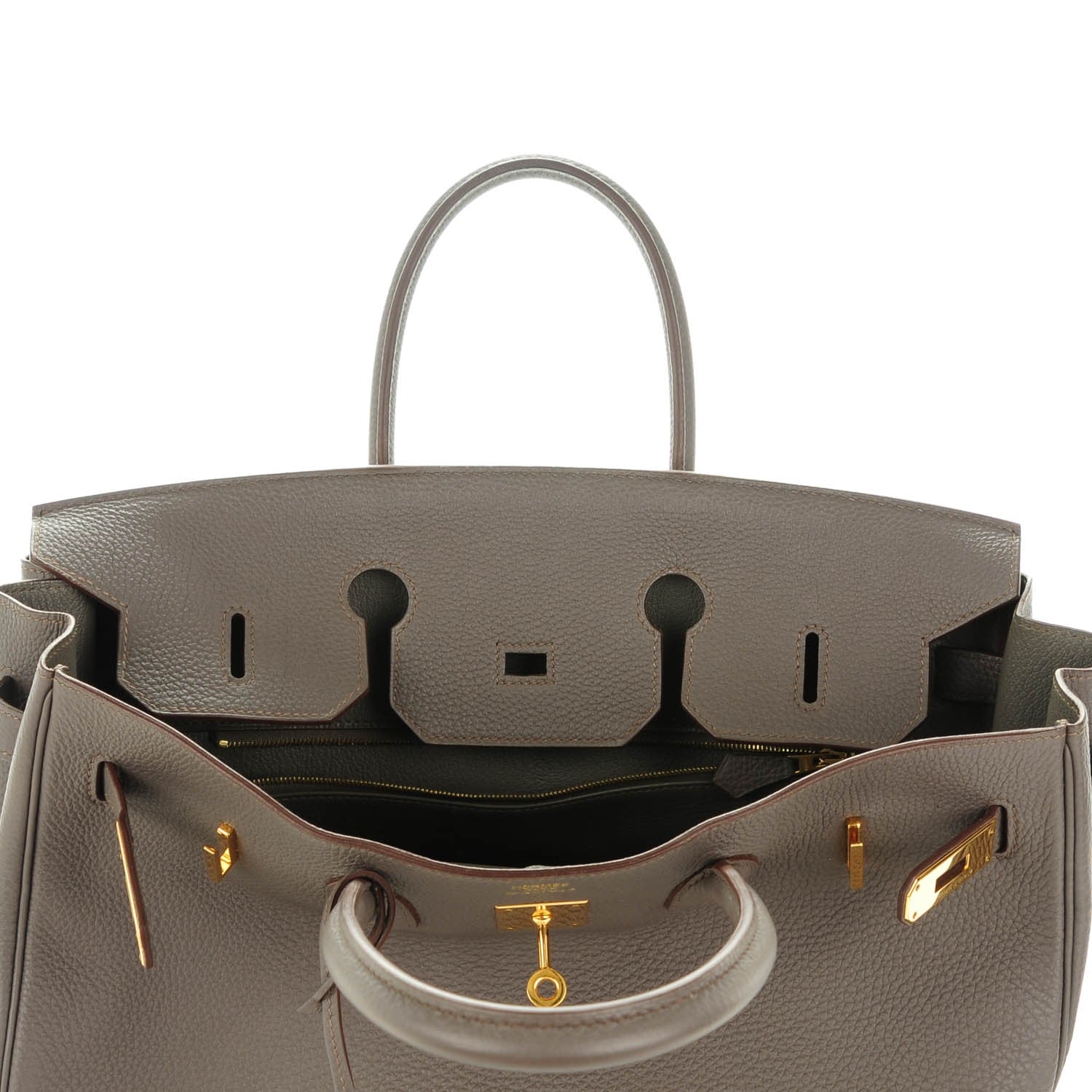 Hermes Togo Birkin 35 Etain 11 of 21